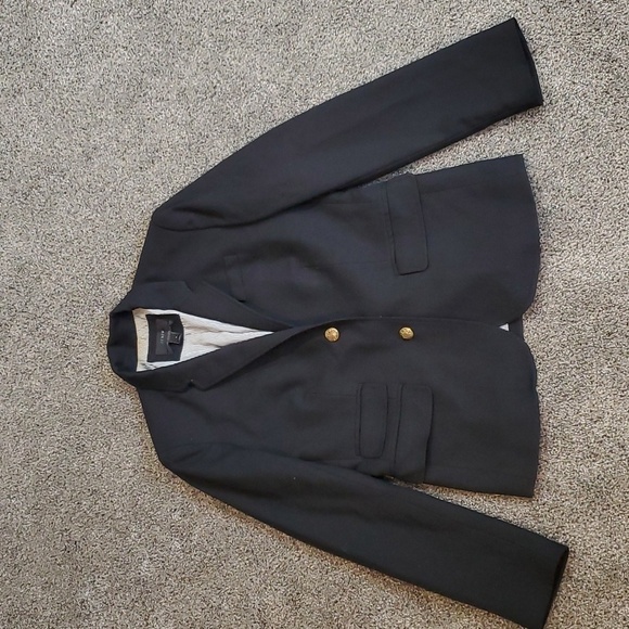 J Crew Womens Schoolboy Wool Blend 2 Button Jacket sz 4 - Picture 4 of 16